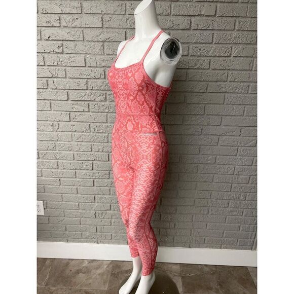 Nova sport Women Pink Snake Print Bodysuit Size S - Picture 4 of 8